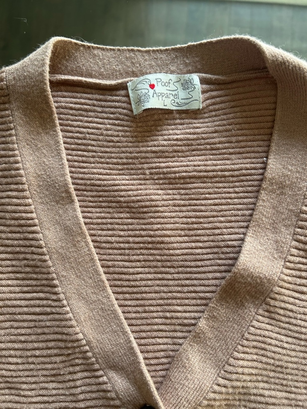 V-Neck Button Cardigan - Picture 2 of 5
